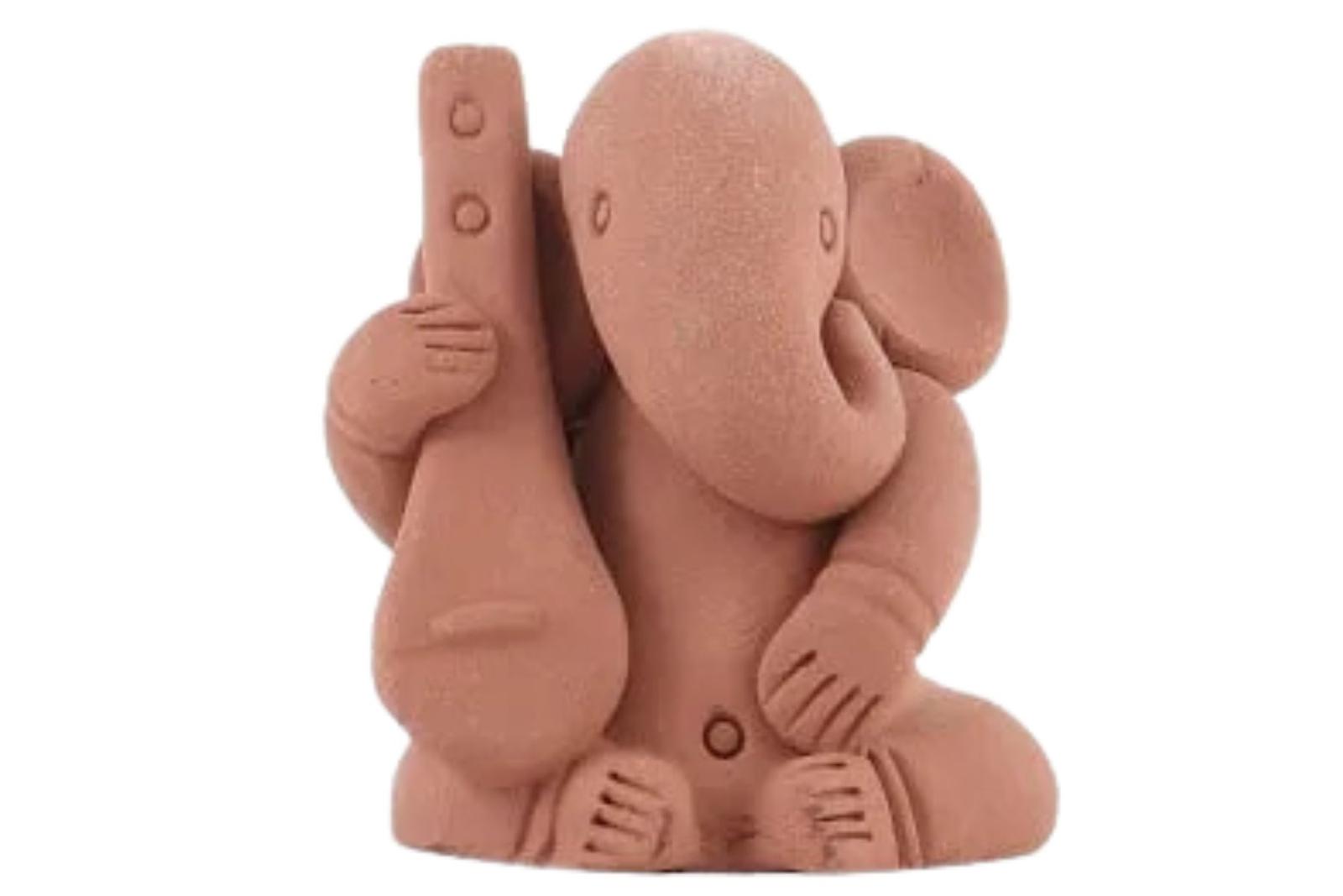 Terracotta Sitar Ganesh