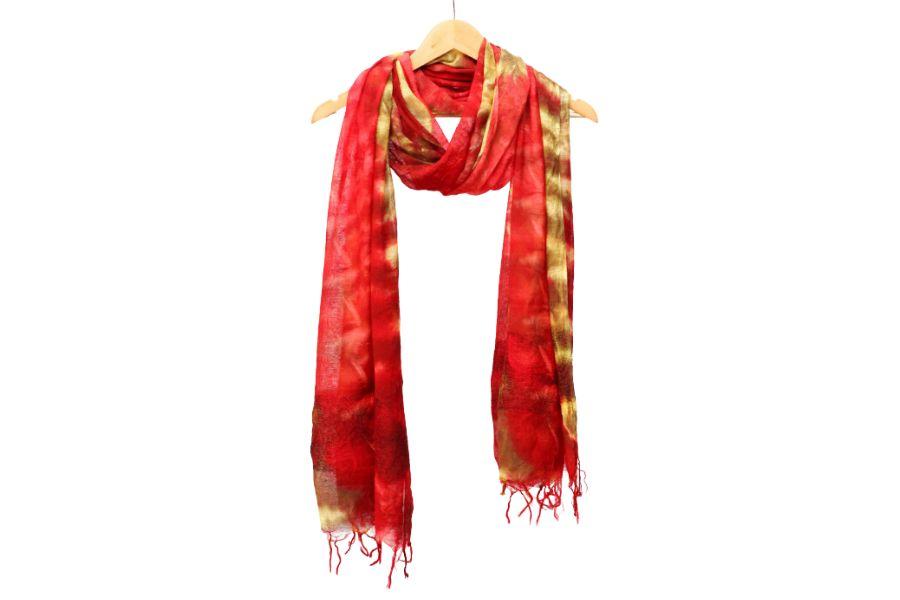 Tie & Dye Silk Dupatta - 10