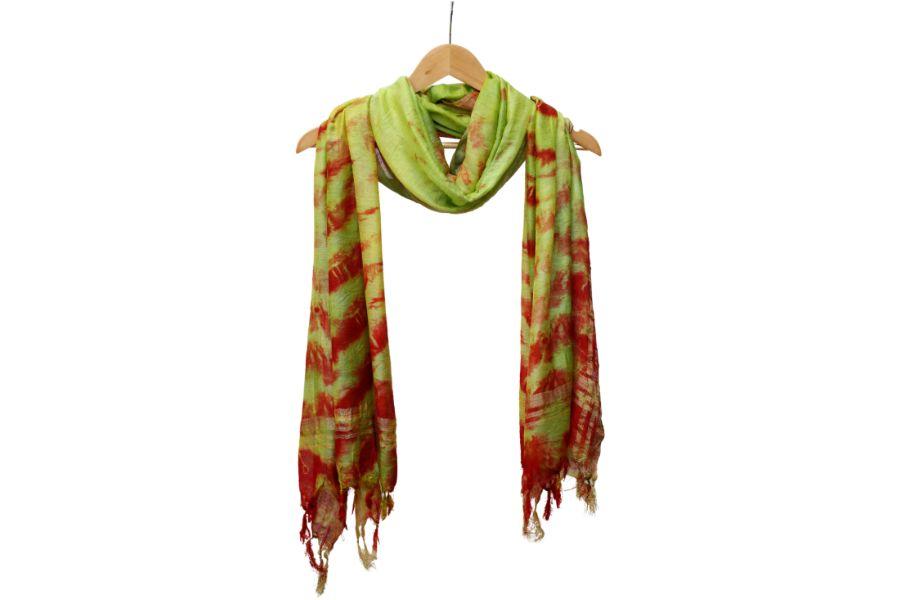 Tie & Dye Silk Dupatta - 2