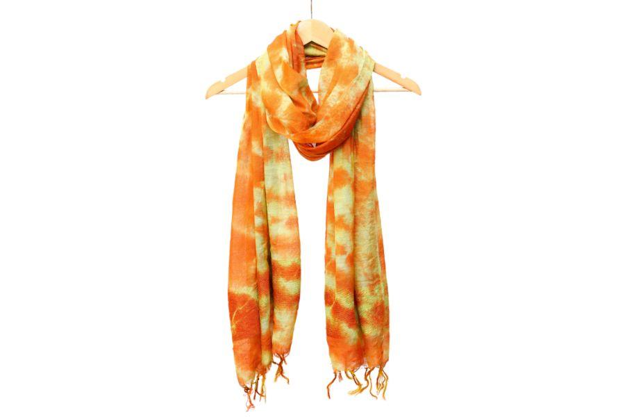 Tie & Dye Silk Dupatta - 5