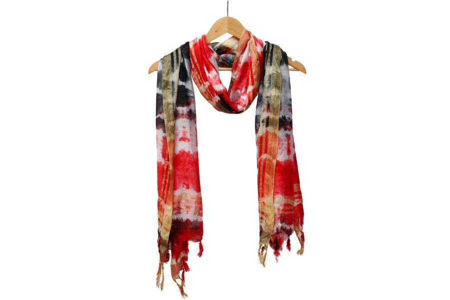 Tie & Dye Silk Dupatta - 6