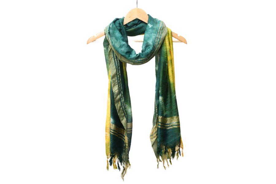 Tie & Dye Silk Dupatta - 7