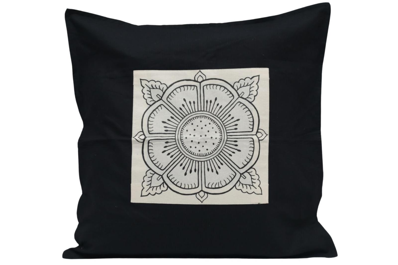 Block Print Wow Cushion Cover