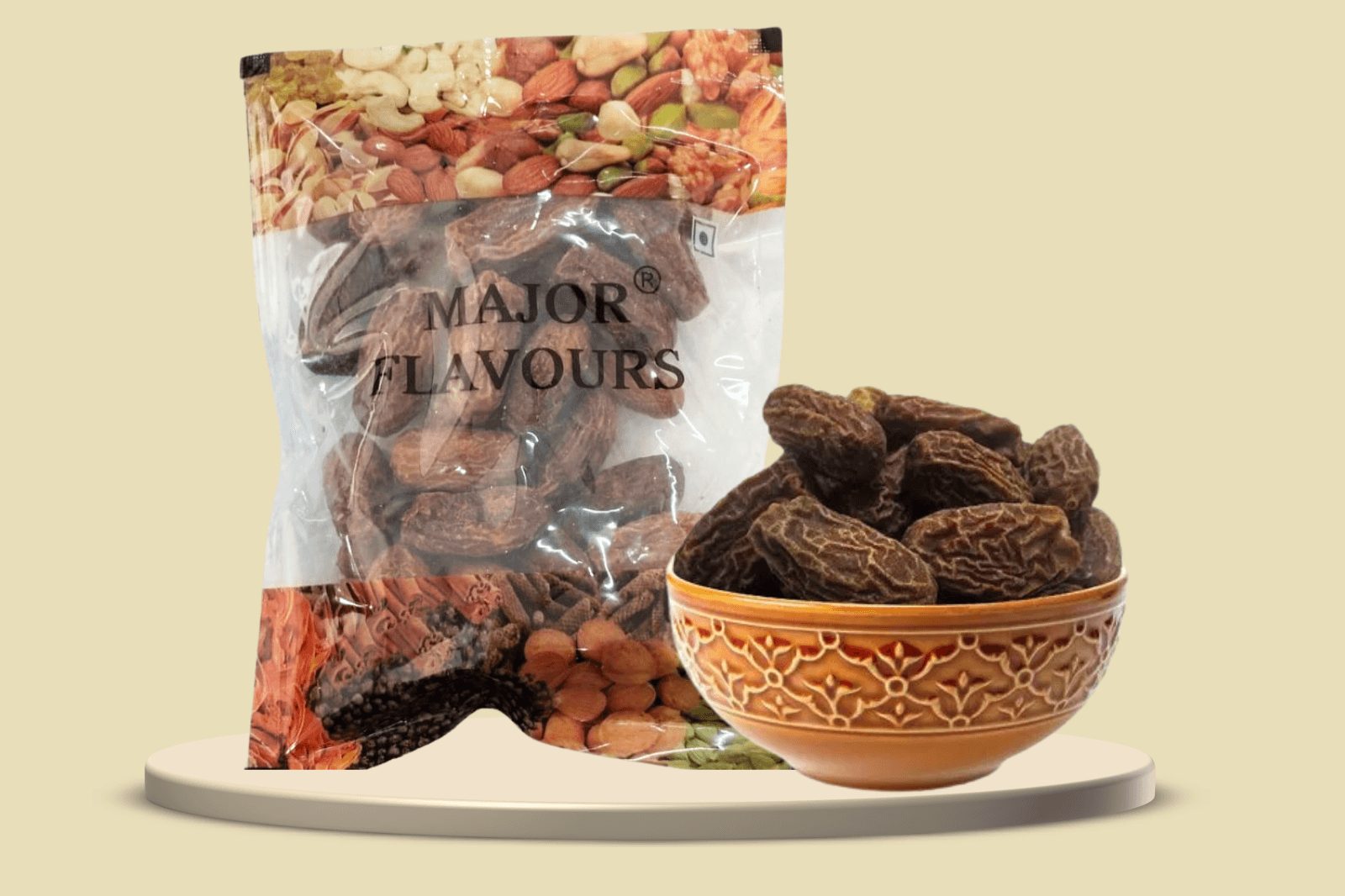 Jumbo Dry Dates Black