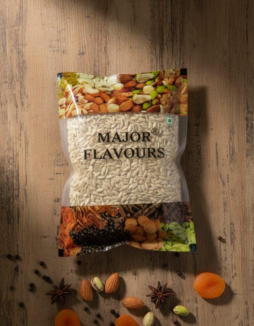 Major Flavour Premium Kharbuja Meeng – Natural Musk Melon Seeds for Radiant Skin & Collagen Boost | Rich in Omega-3, Protein & Fiber | Sun-Dried & Shell-Free