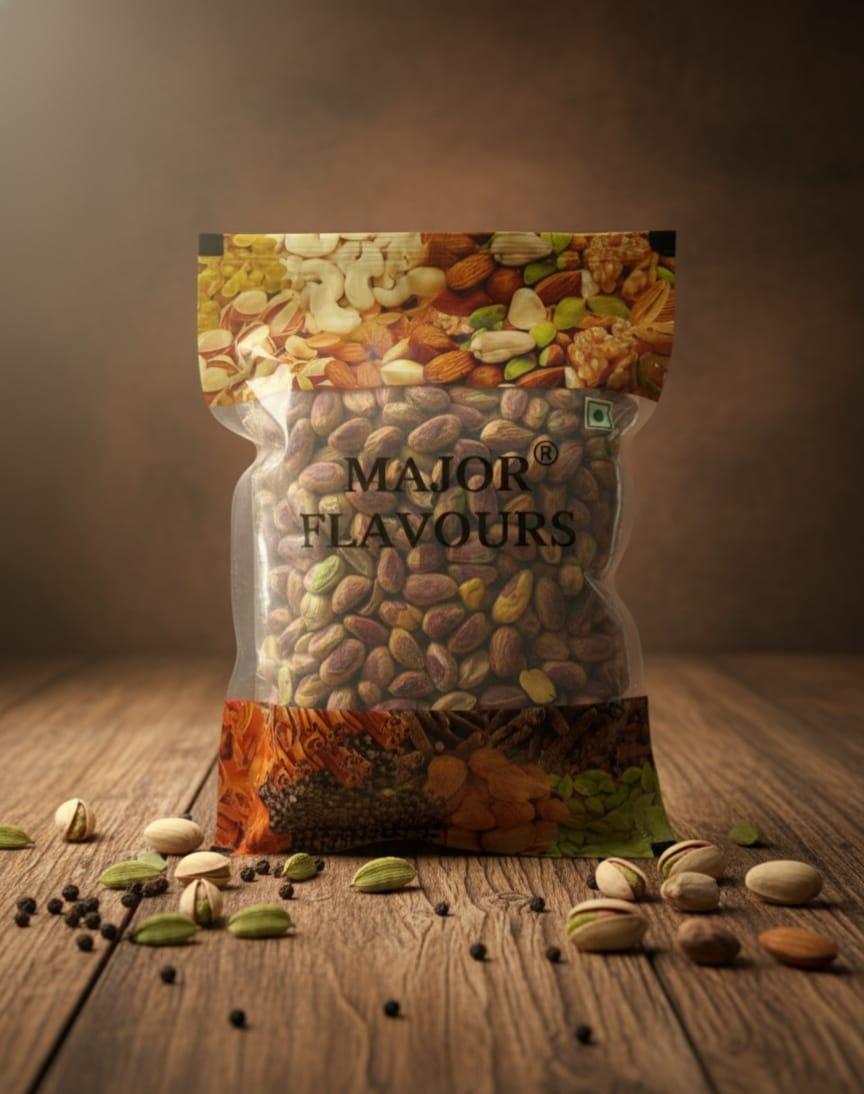 Major Flavours Pista Kernals Without Shell | Sada Pista Pistachios |Jumbo Raw Kernels | 100% Natural & Shell-Free | High-Protein Brain Food