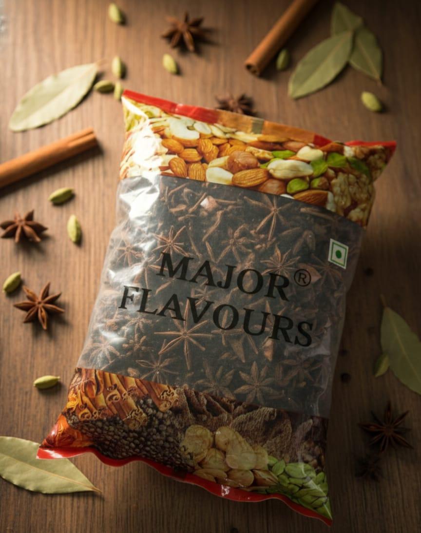 Major Flavour Premium Star Anise | Natural Immunity Booster & Antiviral Support | Whole Chakra Phool for Herbal Teas