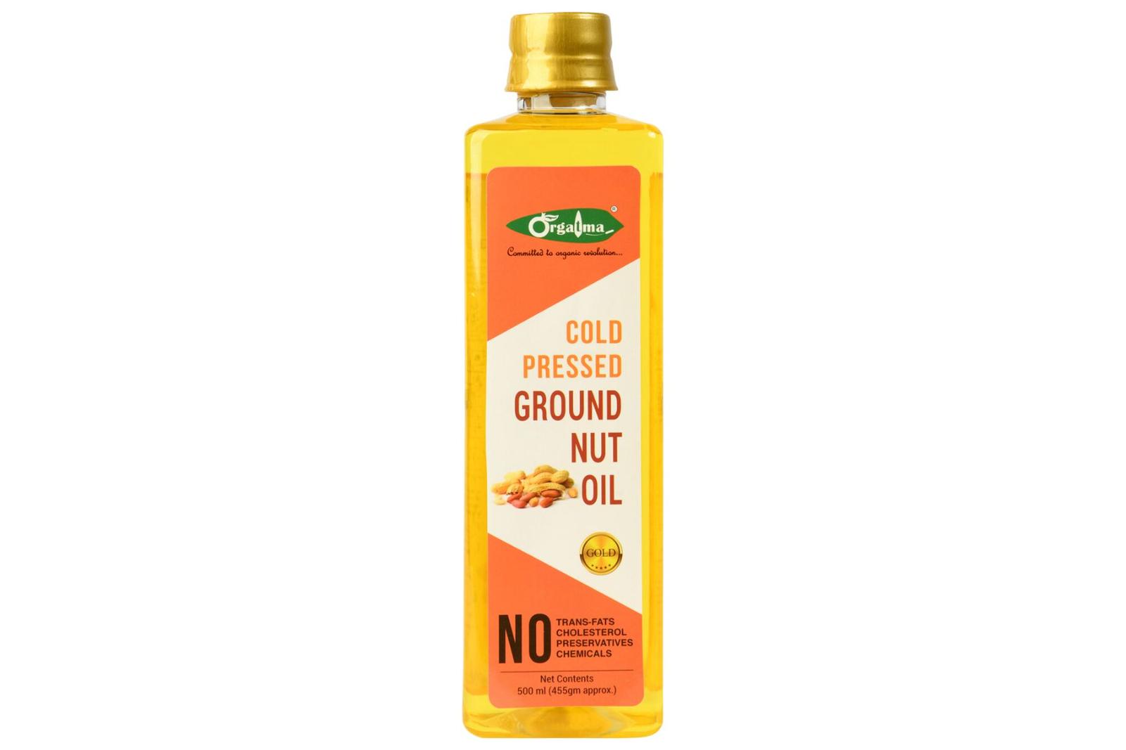 Cold Pressed Groundnut Oil (Gold)