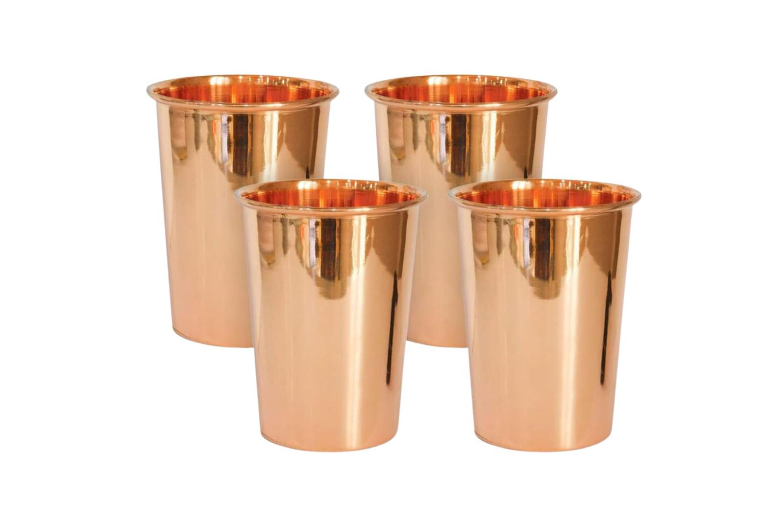 Plain Copper Glass Set (2Pcs)