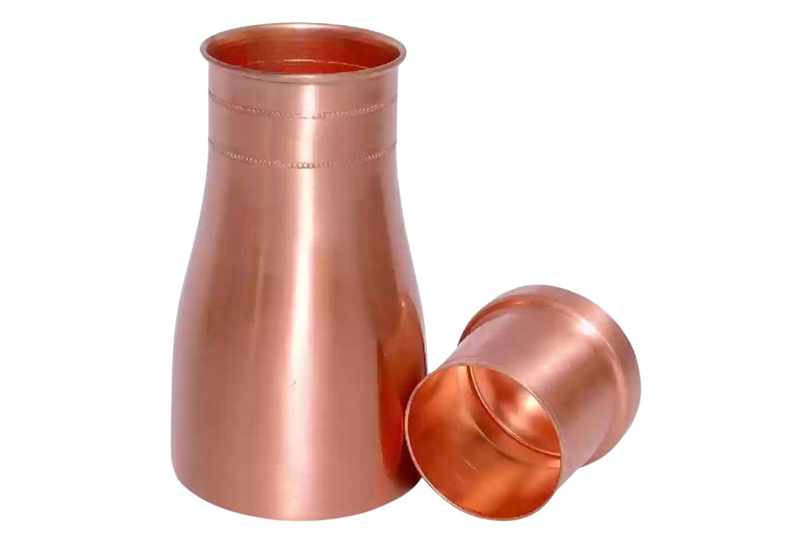 Plain Copper Sugar Pot