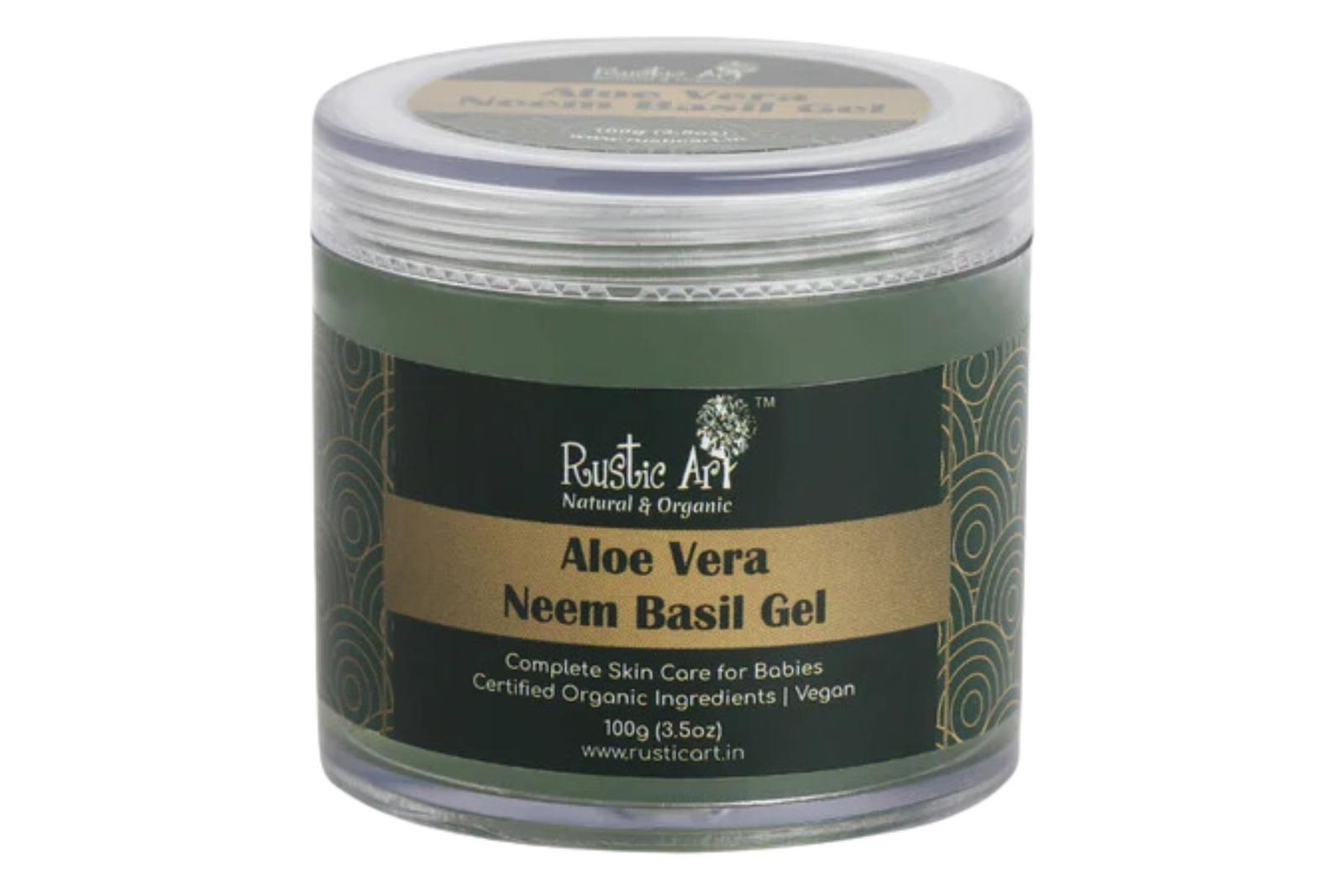 Rustic Art Aloe Vera Neem Basil Gel