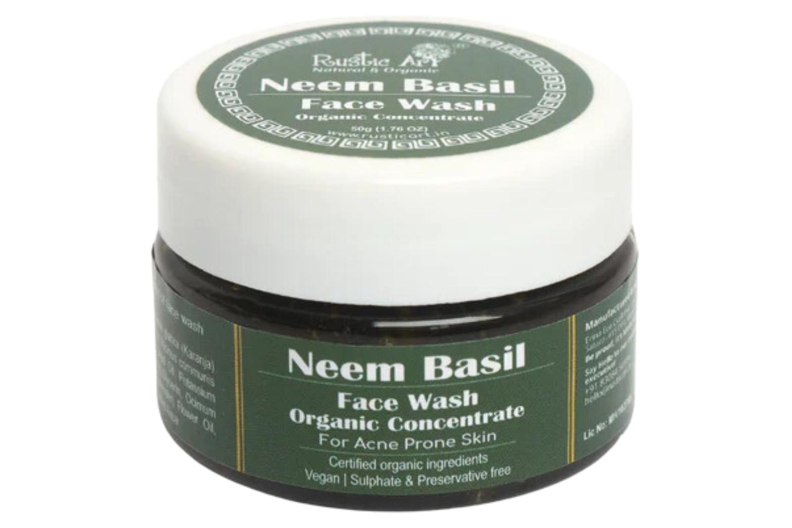 Rustic Art Neem Basil Face Wash Concentrate