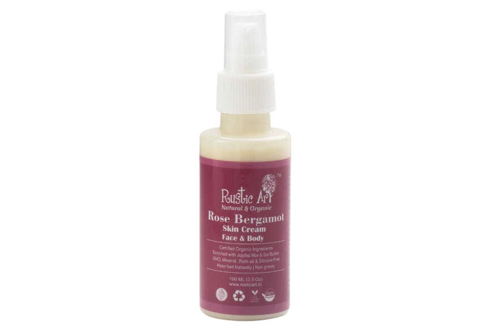 Rustic Art Rose  Bergamot Skin Cream - Face  & Body