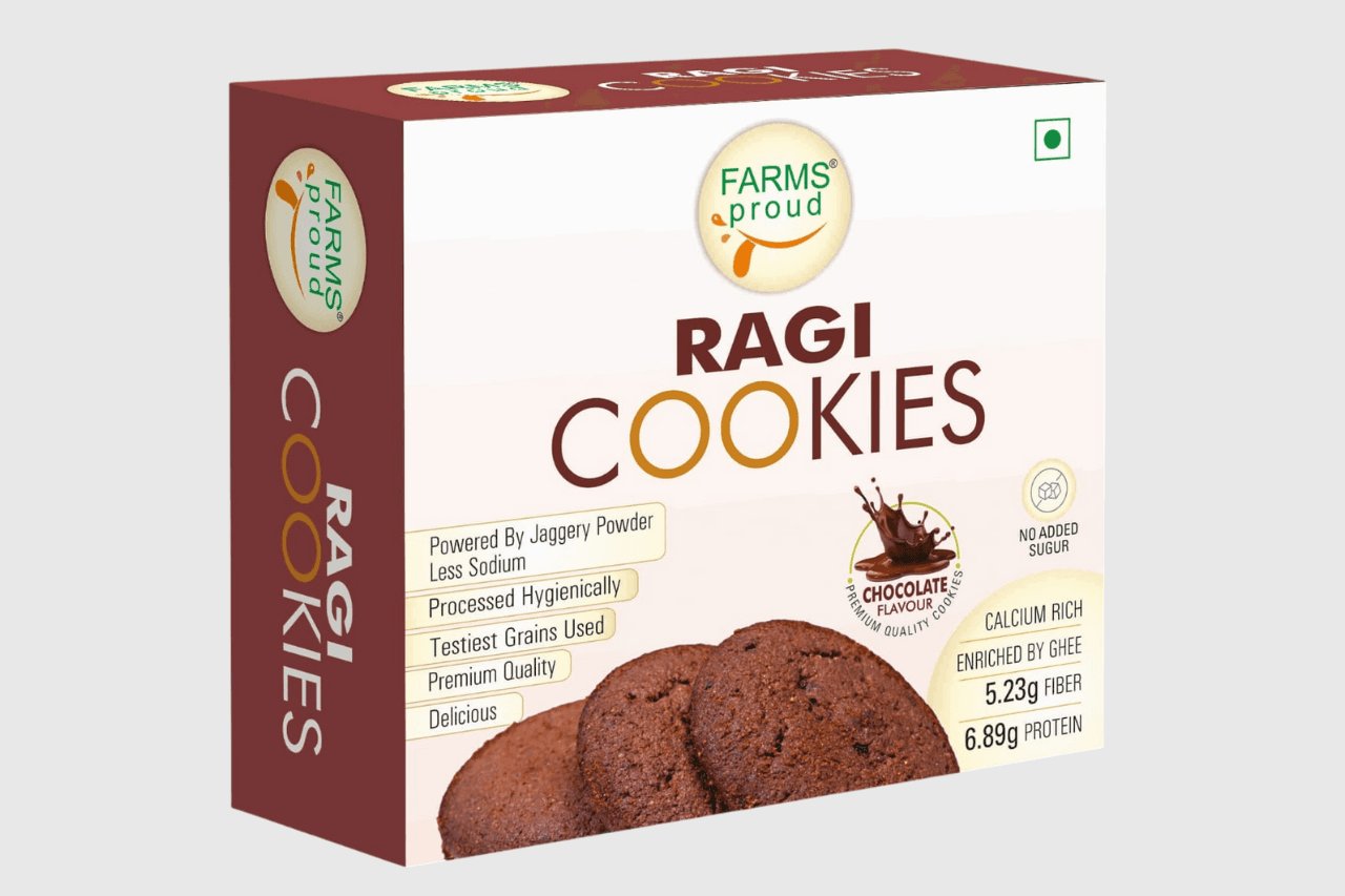 Ragi Chocolate Cookies | Nutritious, Crispy & Flavorful | No Maida, No Preservatives | Jaggery Goodness | 165g