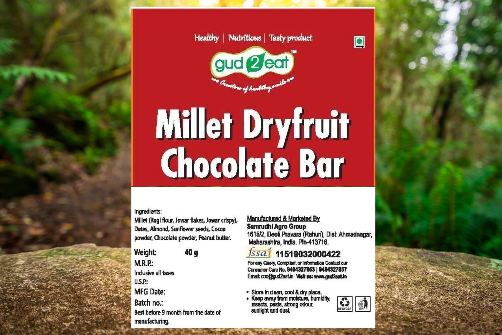 Millet Dryfruit Chocolate Bar