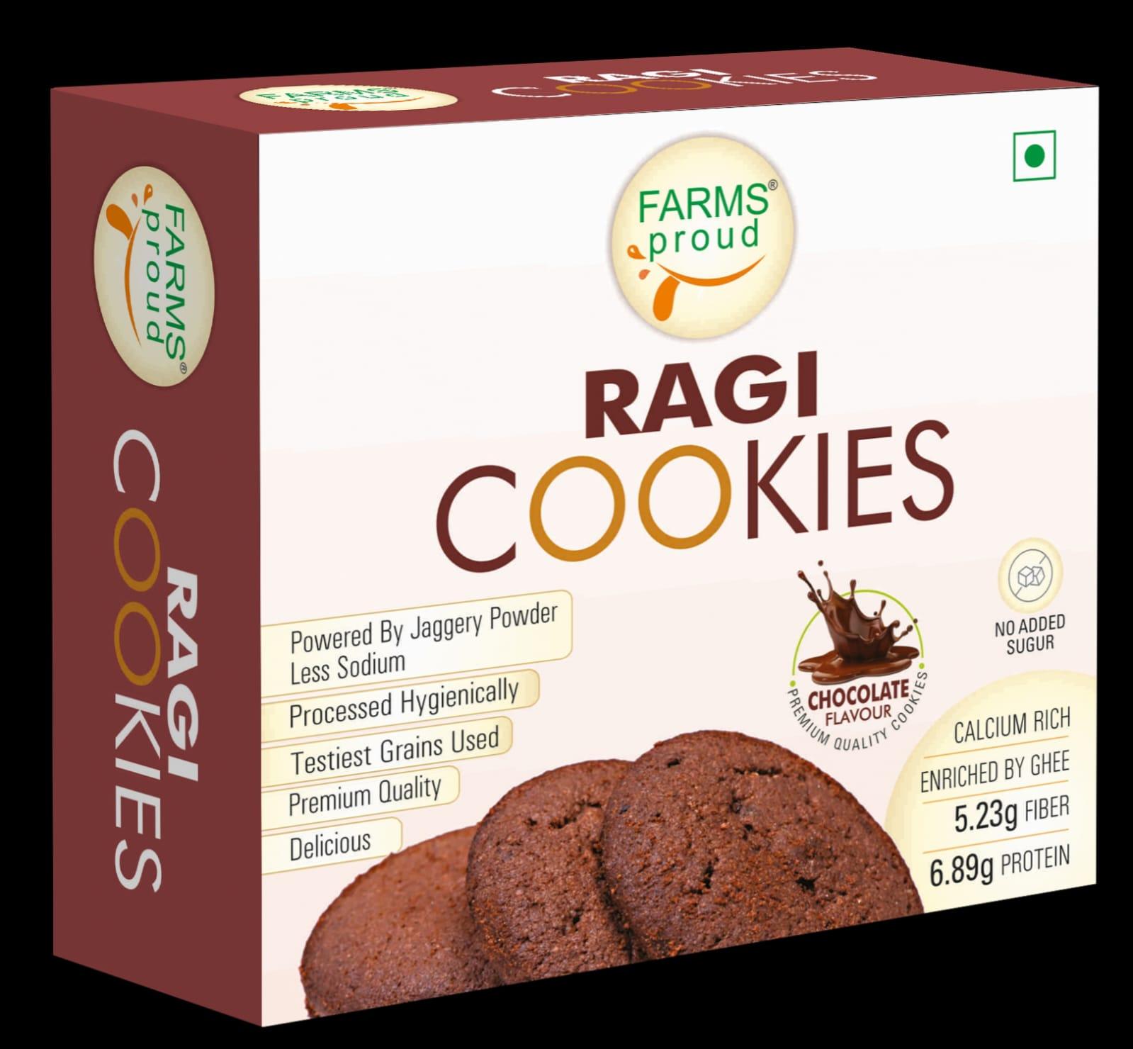 Ragi Chocolate Cookies | Nutritious, Crispy & Flavorful | No Maida, No Preservatives | Jaggery Goodness | 165g
