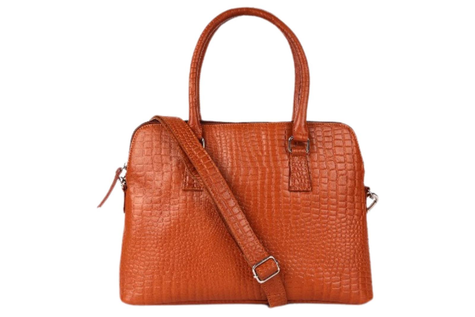 Handbag Croco Light Tan