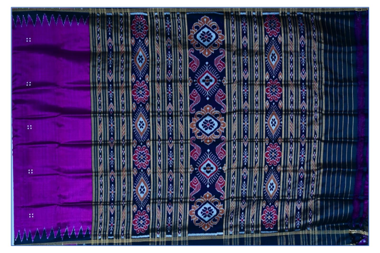 Khandua Ikat Silk Saree (Sp Design No 11)