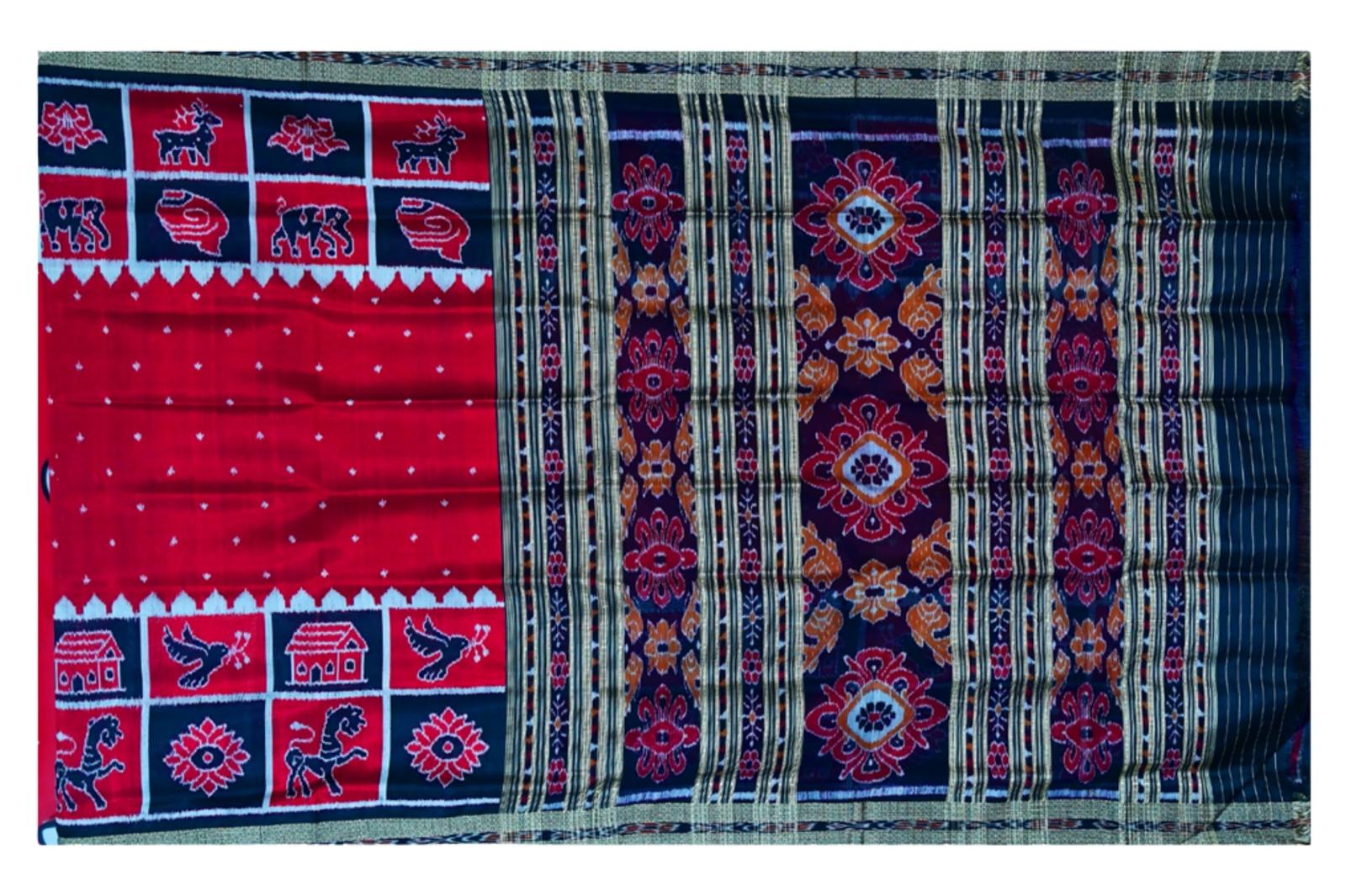 Khandua Ikat Silk Saree (Sp Design No 19)