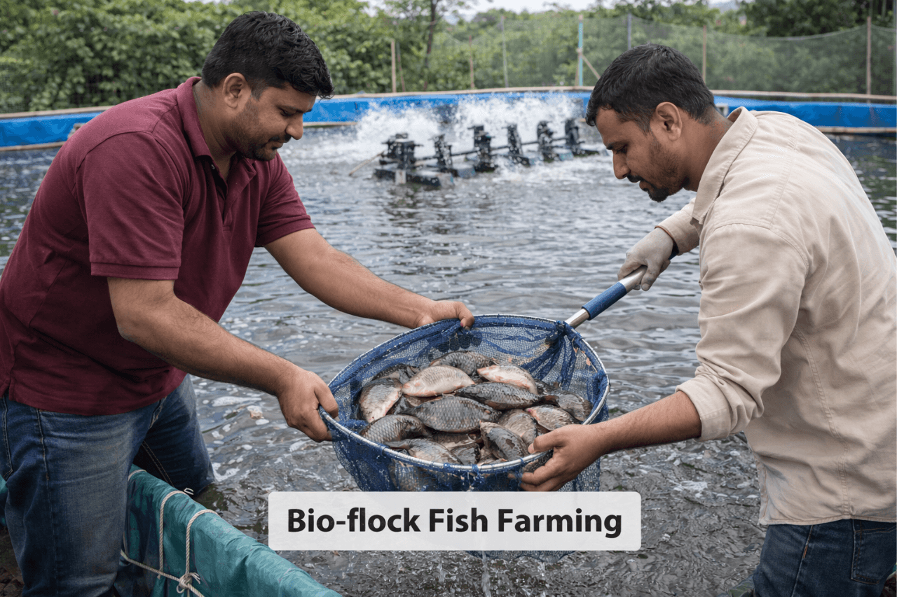 Bio-flock Fish Farming