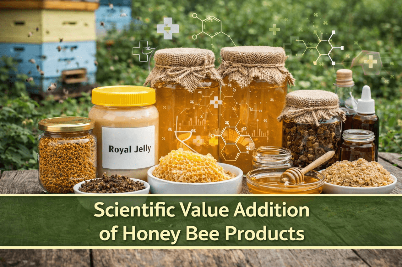 Scientific Value Addition of Honey Bee Products