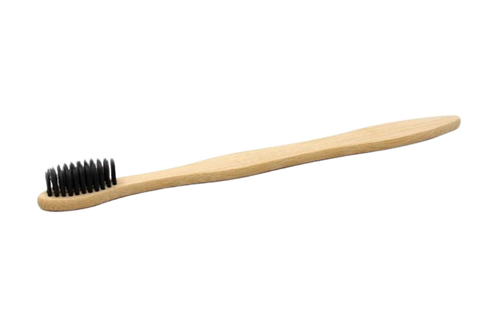 Bamboo Brush With Charcoal Bristles