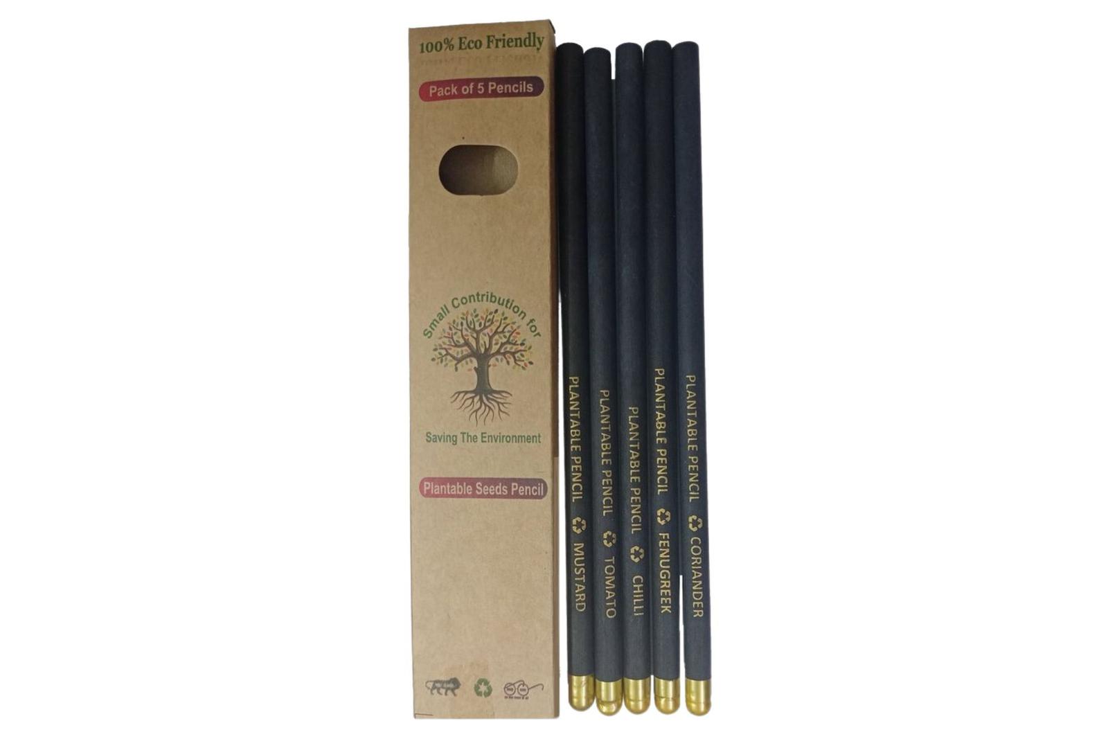 Plantable Paper Pencil Black