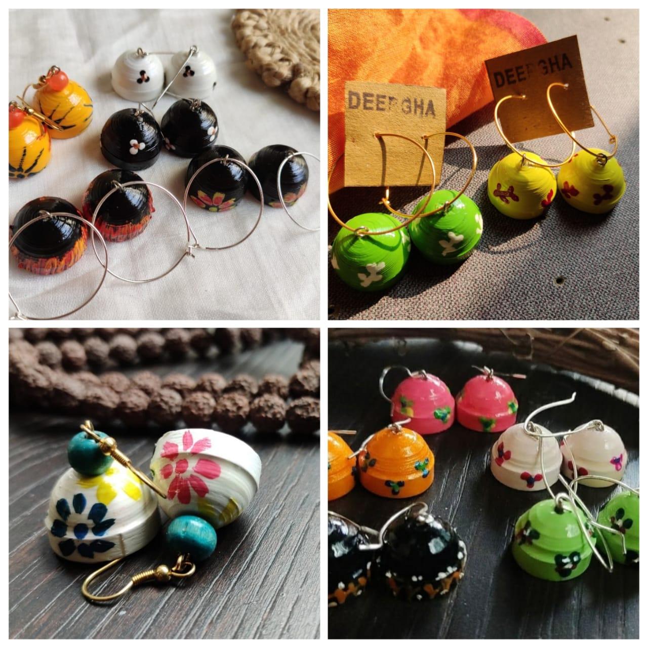 Cute handpainted Earrings-Pooja Dalvi