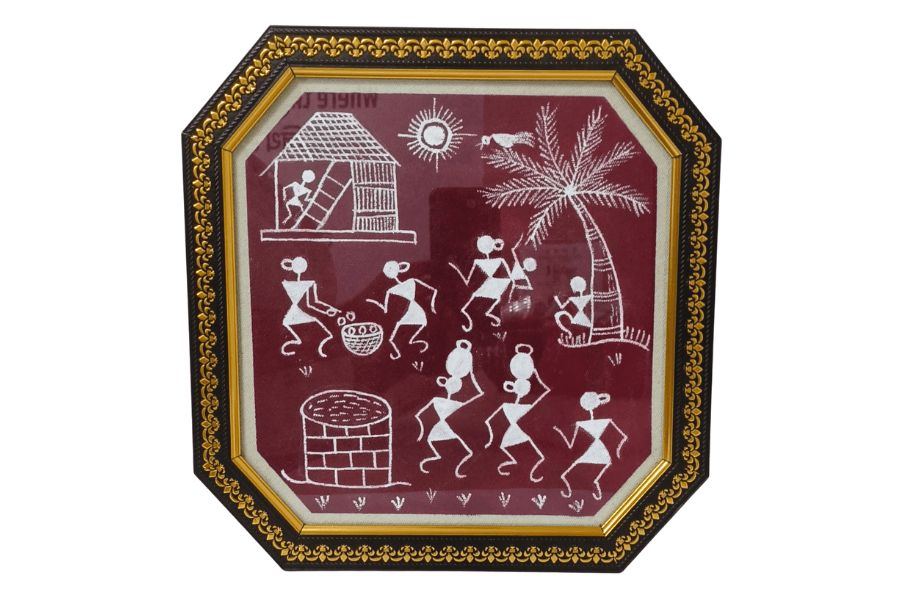 Warli Frame (12*16) -Bharari Padgha