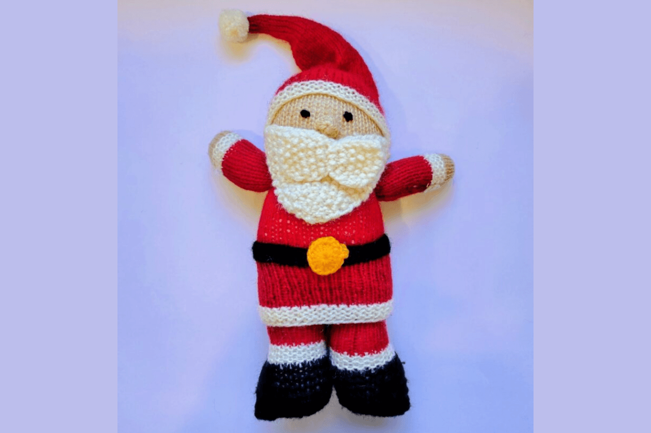 Hand Knitted Santa