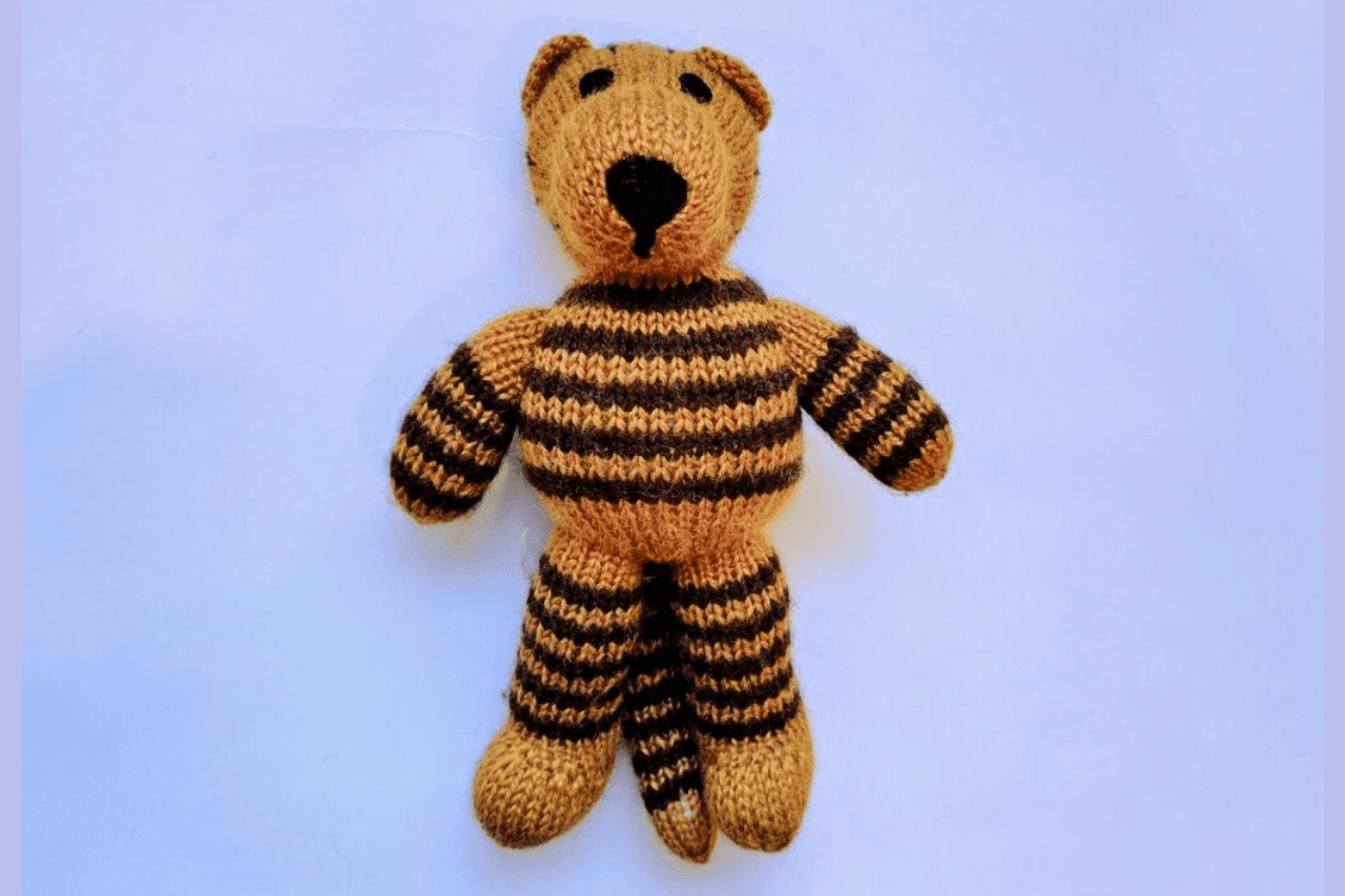 Hand Knitted Tiger