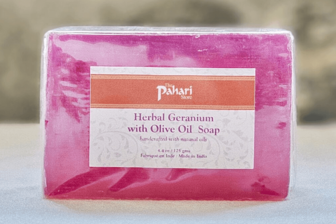 Herbal Geranium with Olive Oil Soap
