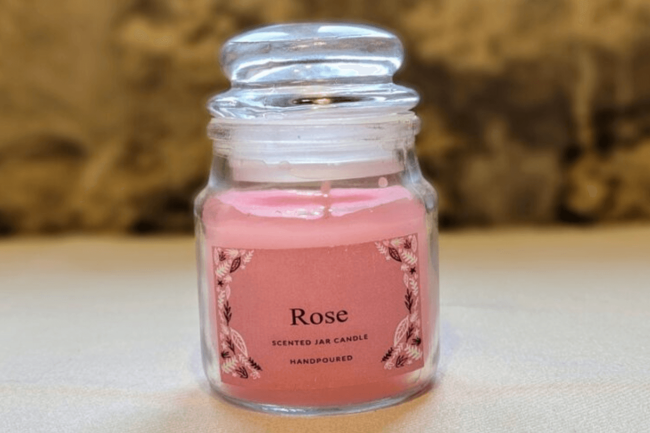 Scented Jar Candles - Rose