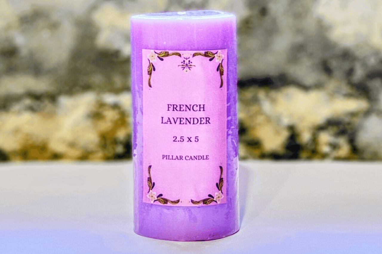 Scented Pillar Candle 2.5x5 - French Lavender