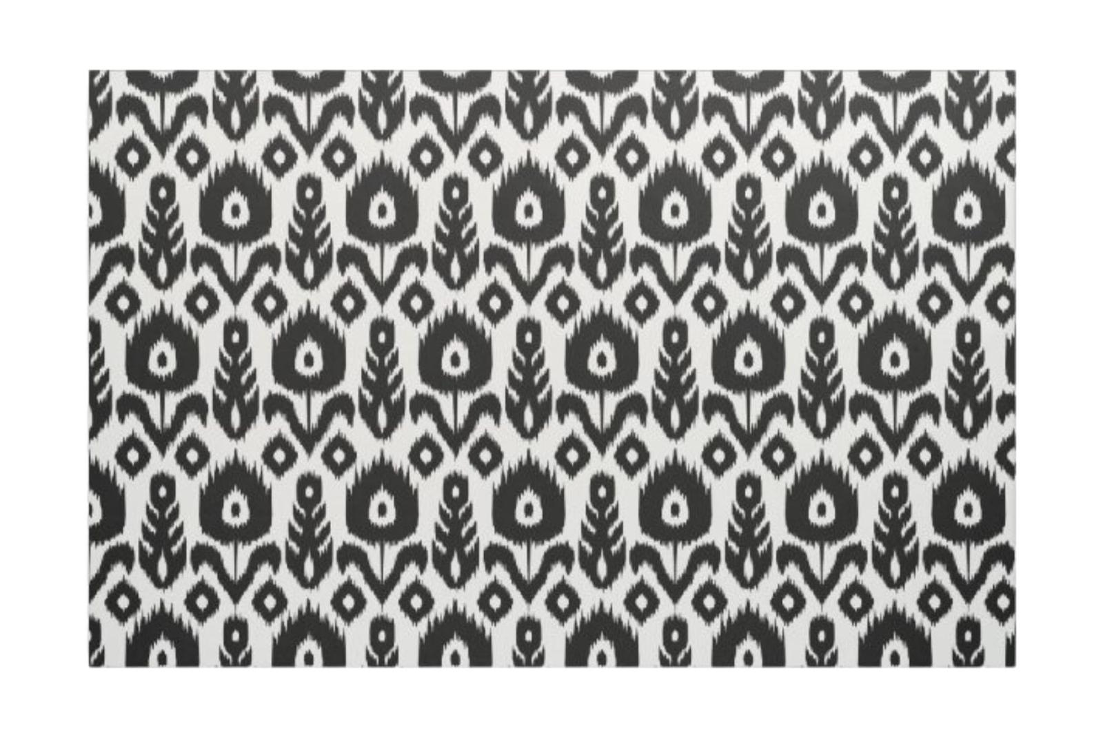 DBPCL/Ikat Fabric (White/Black Cross)-10