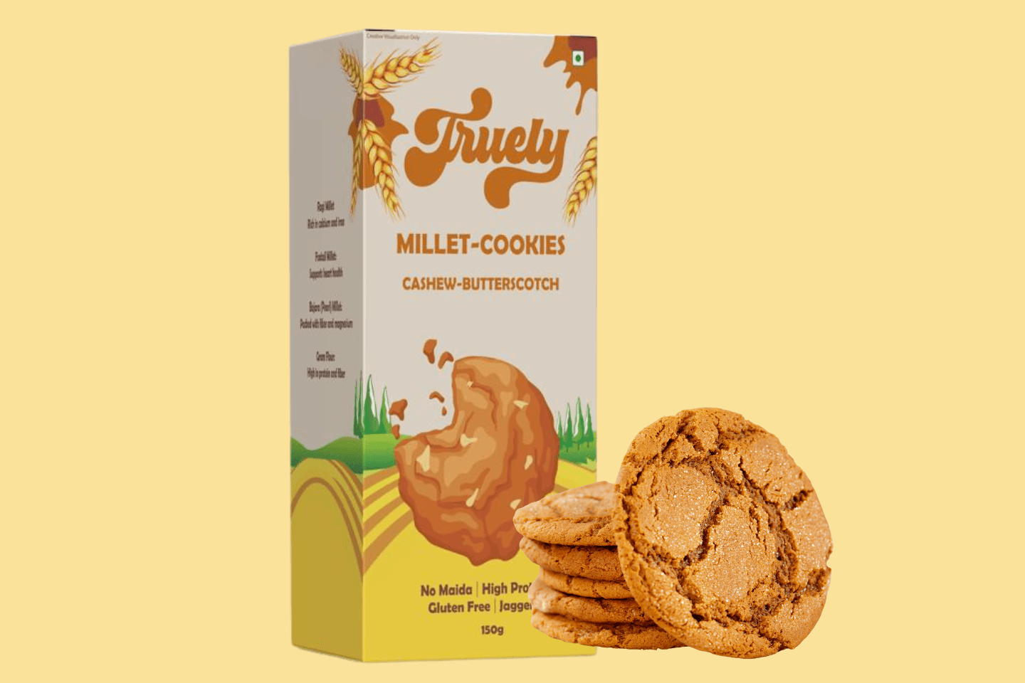 Millet-Cookies Cashew Butterscotch