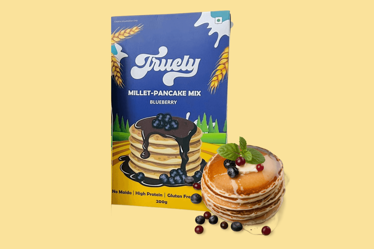 Millet-Pancake Mix Blueberry