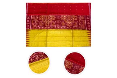 Dobby Border Fine Tusser Silk Saree