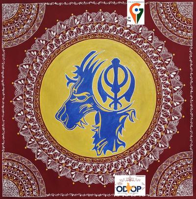 Aipanart Decoration Singh Khanda Painting 1818