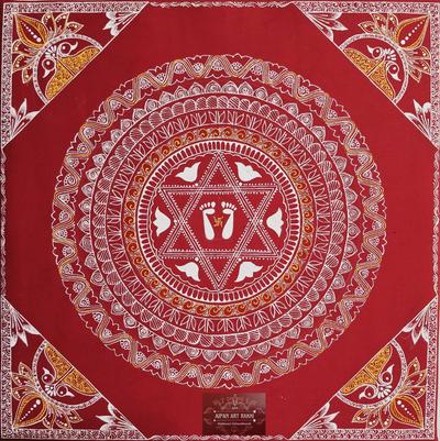 Aipanart Decorations Laxmi Pith /ऐपण कला सजावट लक्ष्मी पीठ 2424