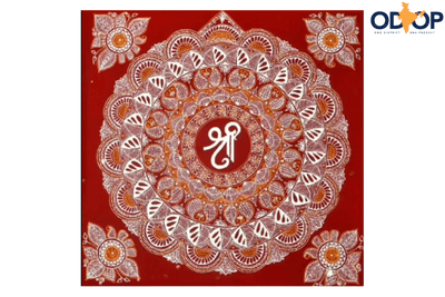 Aipanart Decorations Sri Pith / ऐपण कला सजावट श्री पीठ