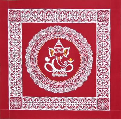 Aipanart Decoration Sri Ganesh Pith Aipan CC1212