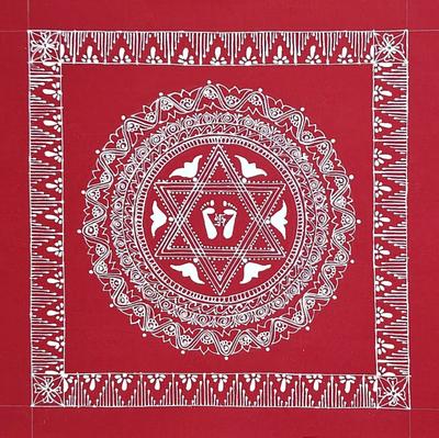 Aipanart Decorations Laxmi Pith /- ऐपण कला सजावट लक्ष्मी पीठ 1212