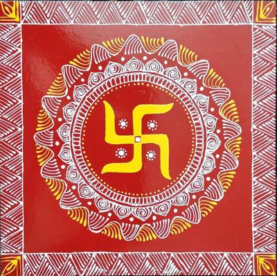 Aipanart Decorations Swastik  Aipan W88
