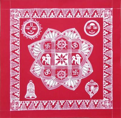 Aipanart Decoration Surya Darshan / Namkaran Chowki CC1212