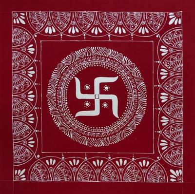 Aipanart Decoration Swastik Aipan CC 1212