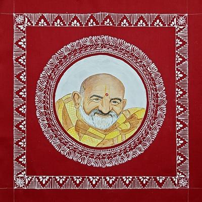 Aipanart Decoration Baba Neem Karoli Maharaj Painting 1212