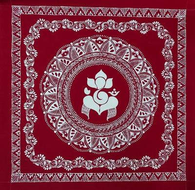 Aipanart Decorations Sri Ganesh Pith / ऐपण कला सजावट श्री गणेश पीठ 1818