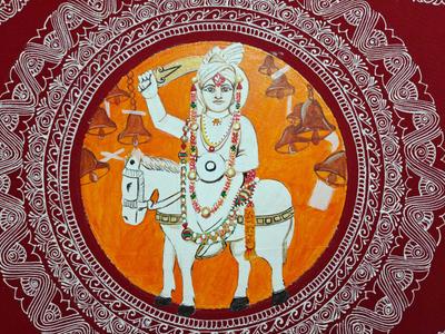 Aipanart Decoration Sri Golju Maharaj Painting 1818