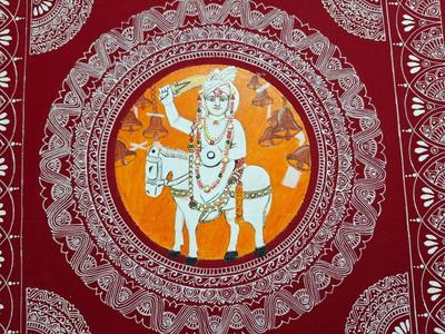 Aipanart Decoration Sri Golju Maharaj Painting 1818
